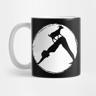 Goat Yoga Downward Dog Position  Yoga Student Or Teacher Mug